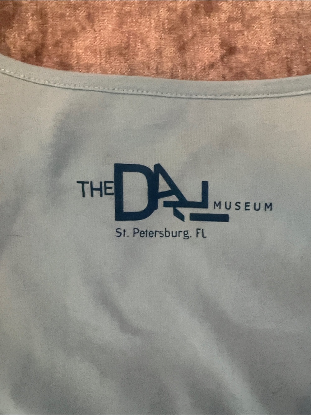 Dali light Blue Long-Sleeve Graphic Tee with Desert Print - museum piece - Picture 6 of 8